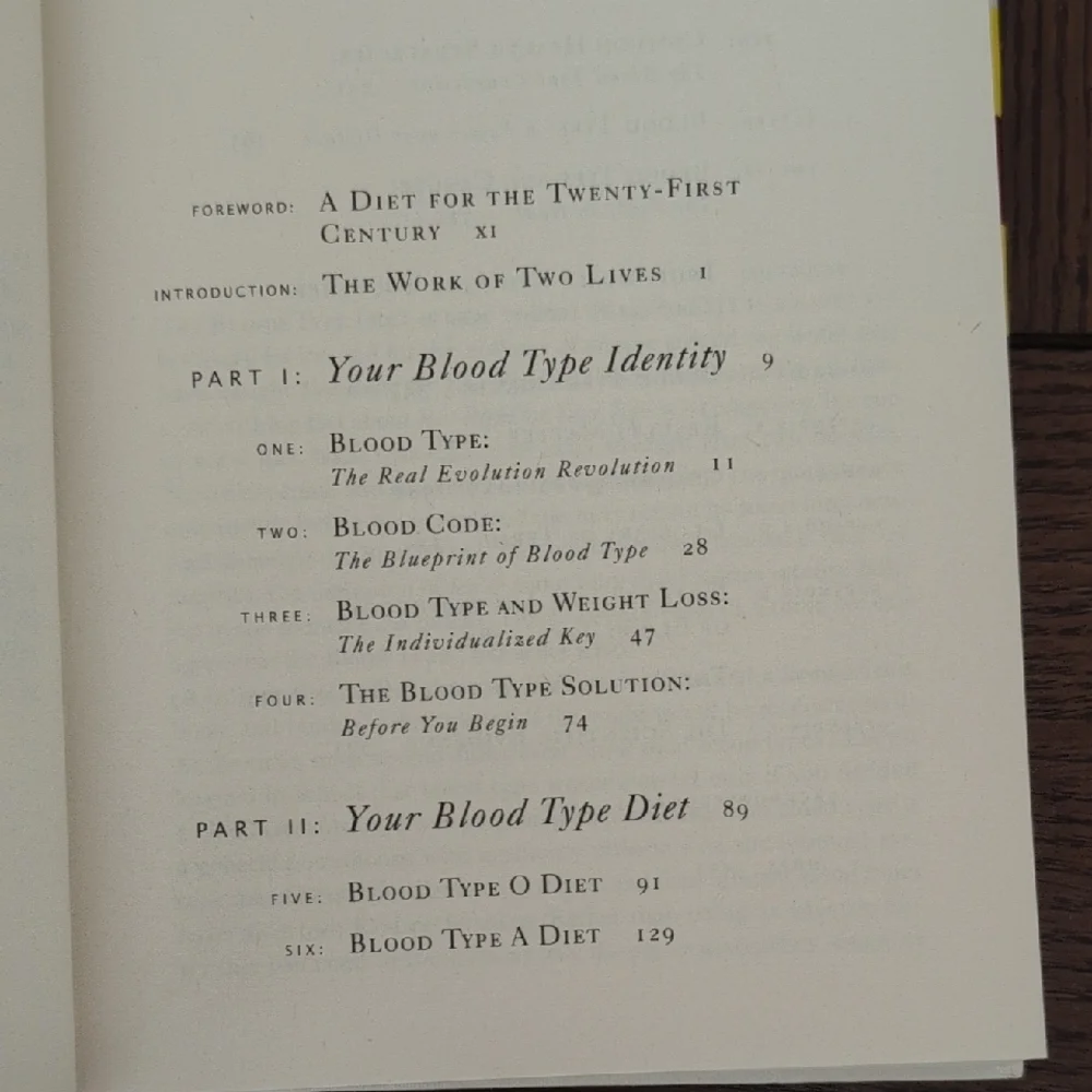 Eat Right 4 Your Type Book by